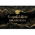 thumbnail image 1 of Congrats Grad Backdrop Graduation Class of 2025 Graduate Party Background Black Gold Champagne Graduation Prom Decorations Background Birthday Party Cake Table Banner Photo Booth, 1 of 10