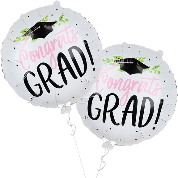 Congrats Grad Balloons for Kindergarten Graduation Decorations 2026 - 18 Inch | Mylar Graduation Balloons for Class of 2026, Grad Party Decor | Graduation Party Balloons 2026 | 2026 Congrats Balloons
