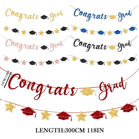 Congrats Grad Banner - 10 Feet, #D
