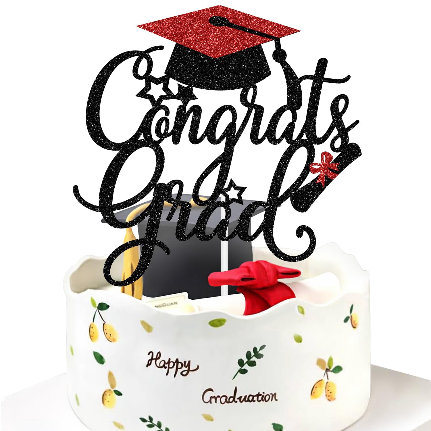 Wimpelkette „Congratulations“ – Glitzer-Banner Für Abschluss, Geburtstag, Hochzeit, Rosa-gold