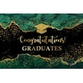 thumbnail image 1 of Congrats Grad Graduation Backdrop Class of 2025 Golden Flower Bachelor Cap Decorations Background Congratulations Graduate Floral Commencement Prom Birthday Banner Photo Booth, 1 of 10