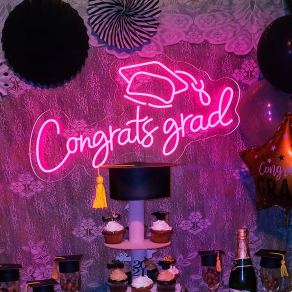 Congrats Grad Neon Sign,Hanging & Tabletop Congrats Grad Sign for ...