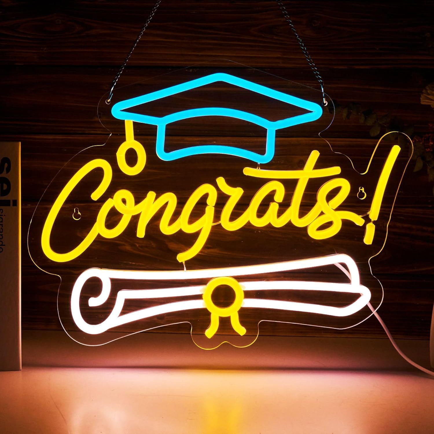 Congrats Grad Neon Sign,Hanging & Tabletop Congrats Grad Sign for ...
