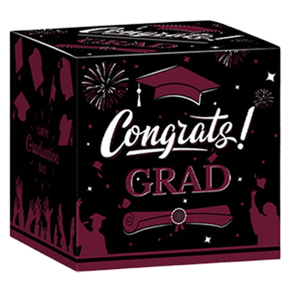 Congrats Grad Storage, Graduation Cardboard Box, 2026 Grad Decor Box, Grad Ceremony Card Box, Foldable Card Holder, Grad Party Card Organizer, 2026 Storage Box