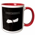 thumbnail image 1 of Congrats Graduate Words, Diploma on Black Ledger Design 15oz Two-Tone Red Mug mug-203333-10, 1 of 3
