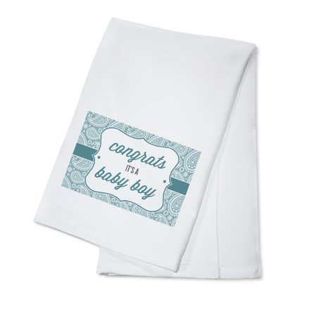 Congrats, It's a Baby Boy (100% Cotton Tea Towel, Decorative Hand Towel, Kitchen and Home)