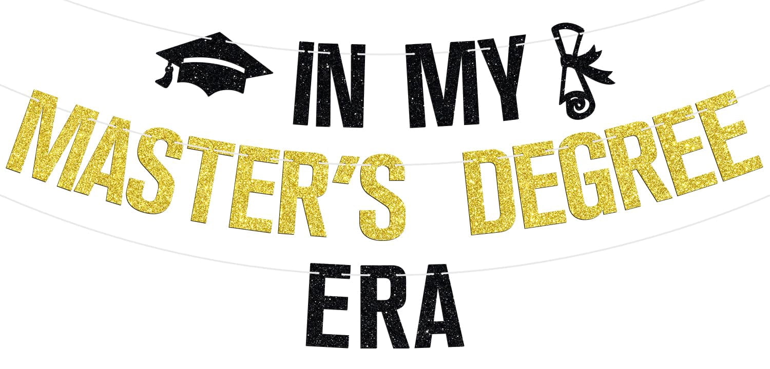Congrats Master's Degree Era Banner, Mastered It/Happy Master's Degree ...
