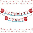 thumbnail image 1 of Congrats Nurse Banner 2023 Nurse Graduation Decorations for Nursing Medical School RN Graduation Party Supplies, 1 of 7