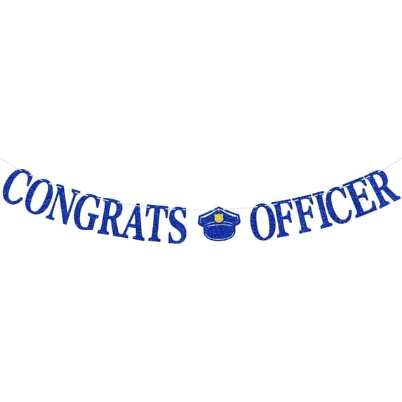Police Graduation Signs Congrats Officer Banner, Officer Grad Sign, Police Academy Graduate ...