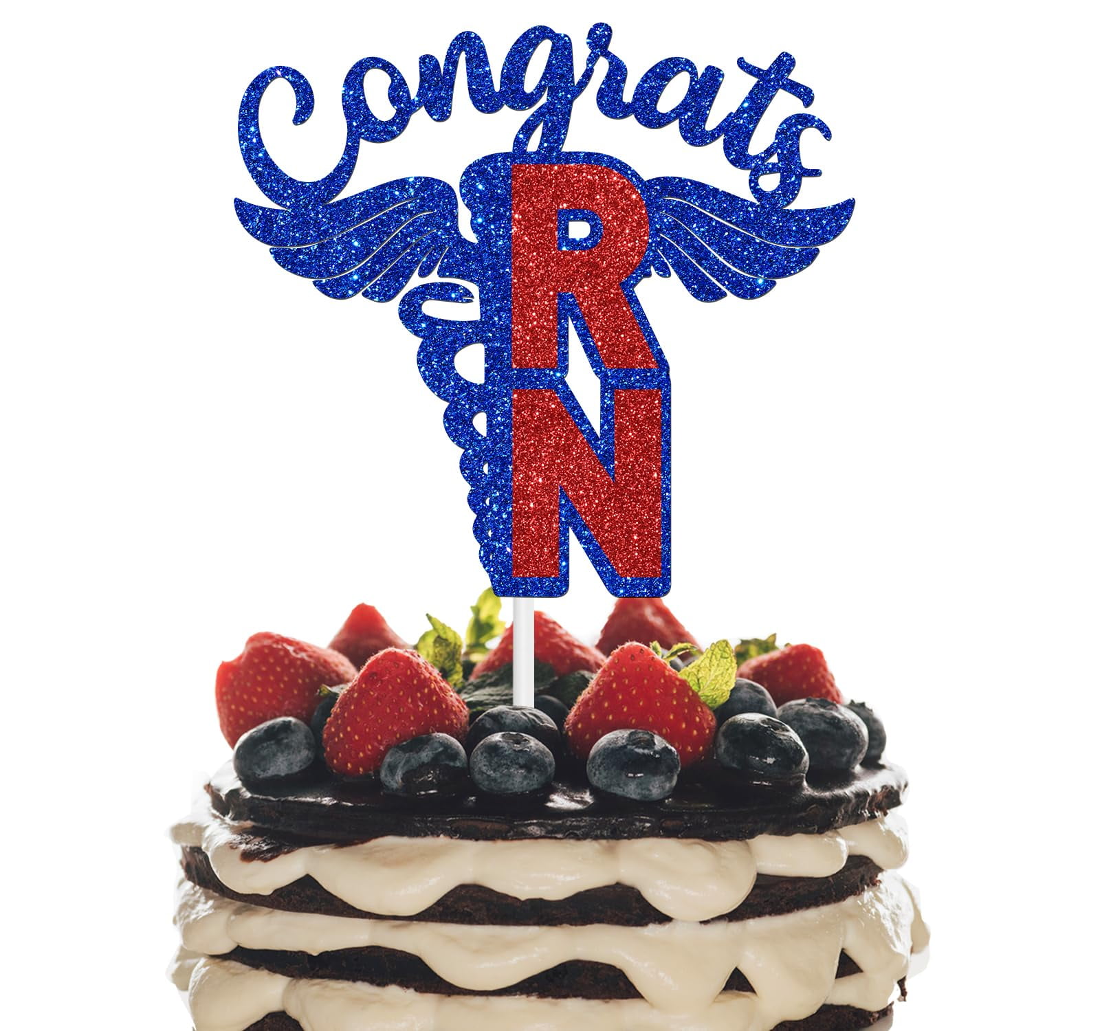 Congrats RN Cake Topper, RN Graduation Decorations, Future Nurse ...