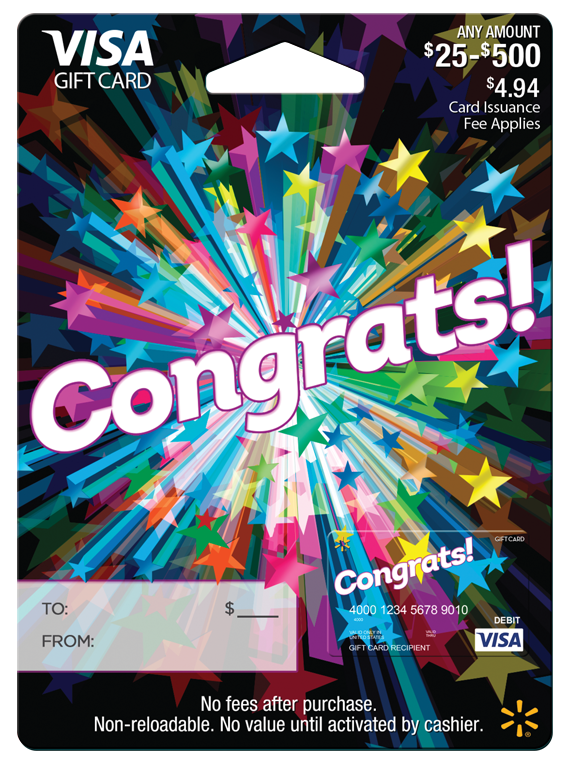 Congrats Walmart Visa Gift Card
