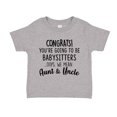 thumbnail image 1 of Congrats You're Going To Be Babysitters Oops We Mean Aunt and Uncle Toddler T-Shirt 2T Athletic Heather, 1 of 3
