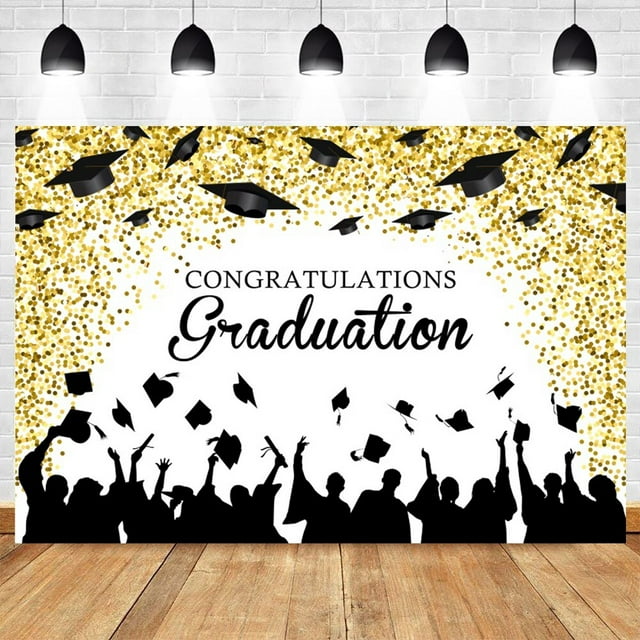 Congratulation 2025 Graduate Ceremony Backdrop for Photography Balloon