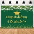 thumbnail image 1 of Congratulation Graduate Backdrop Class of 2024 Graduation Party Decorations Background Blue Gold Congrats Grad Decor Banner Photography Background Studio Photo Booth Props, 1 of 6