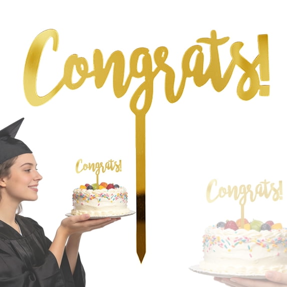 Congratulations 2026 Cake Topper, Class of 2026 Cake Decorations, Congrats Grad Party Decor, College/University Graduation Party Decorations