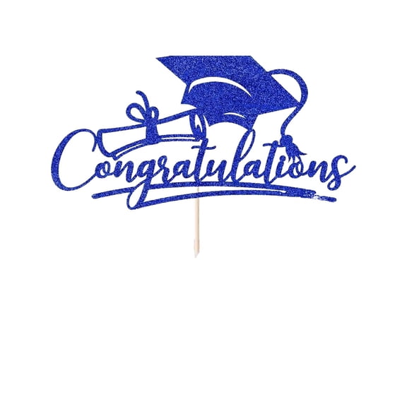 Congratulations Graduation Cake Topper,Congrats Grad Cake Decor - High School/College/Senior Graduation Party Decorations Supplies