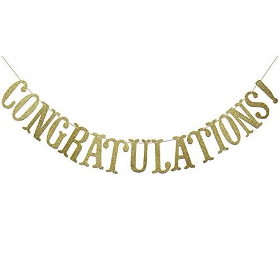 Congratulations Banner, Graduation Party Decor
