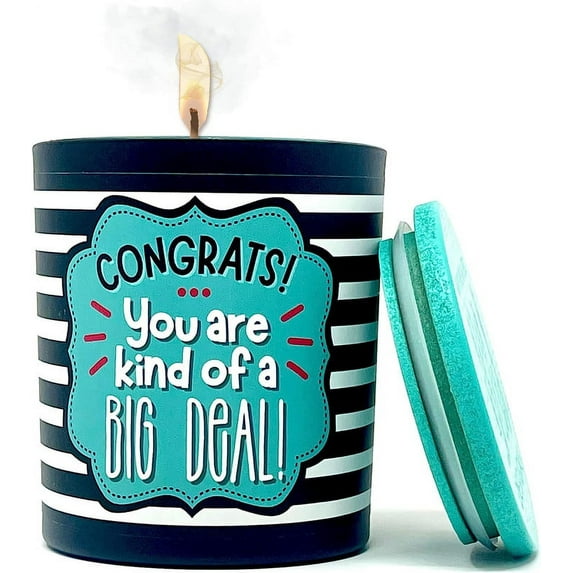 Congratulations Candle Gifts - Scented Candles for Women - Relaxing Candle Gift - Friendship Candle, Coworker, Best Friend, Promotion, Graduation Gift - Stress Relief Candle for Her