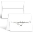 thumbnail image 1 of Congratulations Cards With Envelopes - White Blank Interior - Card Size: 4.25” x 5.5” When Folded | 25 Congrats Cards and 25 Envelopes Per Pack (Congrats), 1 of 5