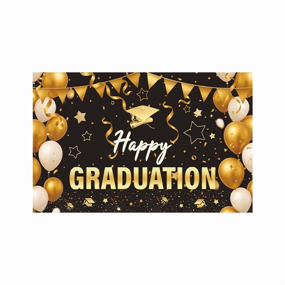 Congratulations Decorations Banner Graduation Backdrop Party Supplies Class of 2026 Congrats Grad Indoor Outdoor Photo Booth Backdrops Decor 5.91x3.61ft for High School College
