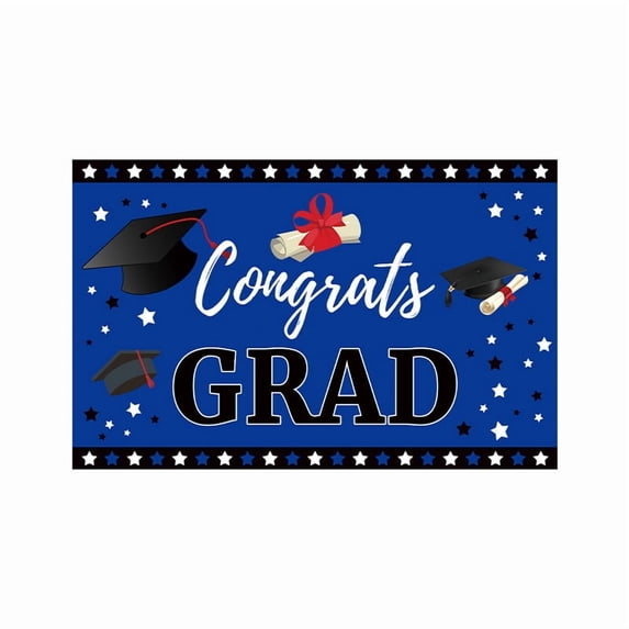 Congratulations Decorations Banner Graduation Backdrop Party Supplies Class of 2026 Congrats Grad Indoor Outdoor Photo Booth Backdrops Decor 5.91x3.61ft for High School College