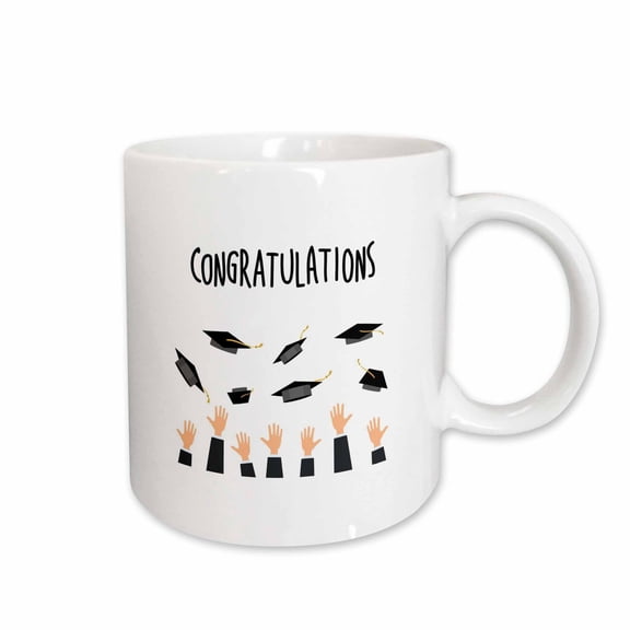 3drose, Congratulations Gift for Graduation, 11oz Mug