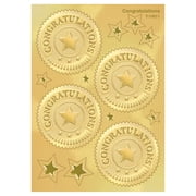 Price/PKTrend Enterprises T-74011 Congratulations Gold Award Seals - 32/Pk