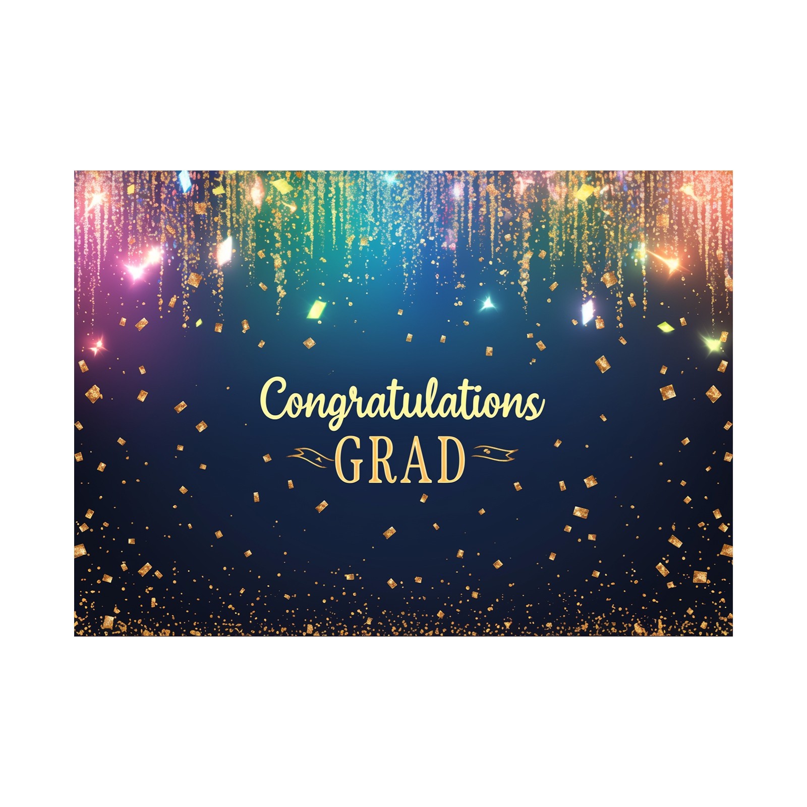 Congratulations Grad Graduation Backdrop Banner, Graduation Prom ...