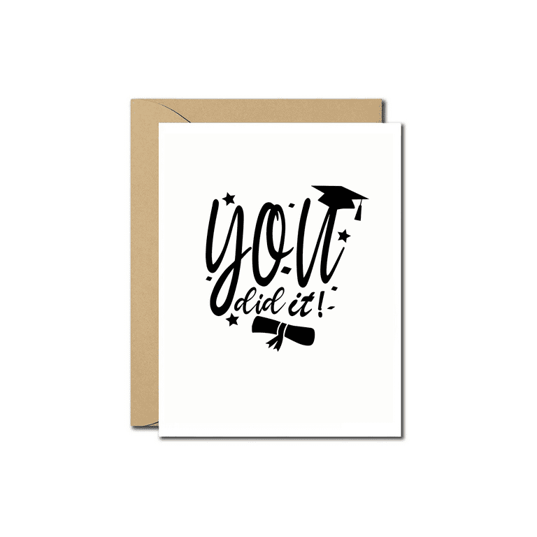 congrats grad card Congrads! Congratulations Graduation Greeting Hats off to you Congratulations and Good Luck Graduation