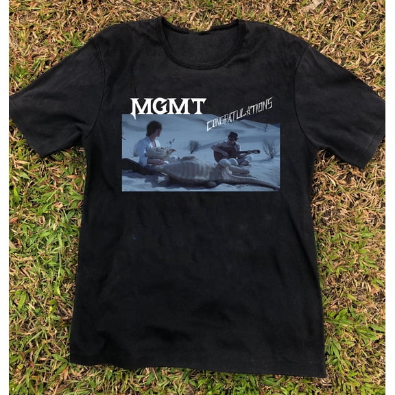 Congratulations MGMT Band Song Black T-Shirt Cotton Unisex JH260