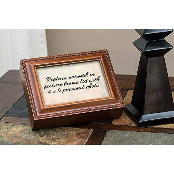 Congratulations On Graduation Woodgrain Keepsake Music Box Plays Pomp and Circumstance
