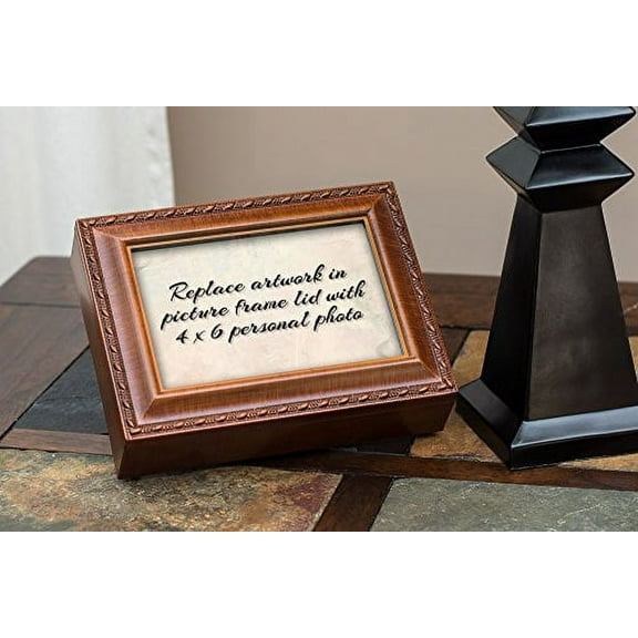Congratulations On Graduation Woodgrain Keepsake Music Box Plays Pomp and Circumstance