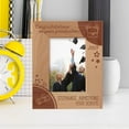 thumbnail image 1 of Congratulations On Your Graduation Personalized Wooden Frame 3 1/2" x 5" Brown (Vertical), 1 of 1