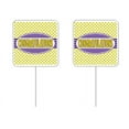 thumbnail image 1 of Congratulations Purple & Yellow Cupcake Picks 24 Pack, 1 of 1