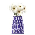 thumbnail image 1 of Congratulations Reva Reusable Vase w/ Card (1ct), 1 of 1