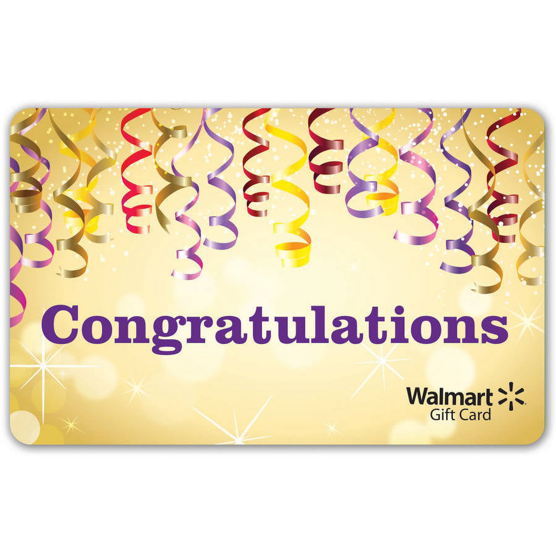 Congratulations Walmart Gift Card