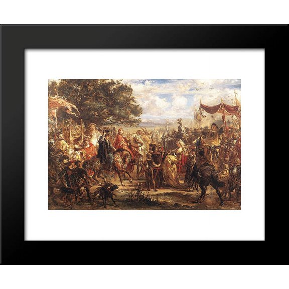 Congress of the Kings 20x24 Framed Art Print by Matejko, Jan
