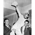 thumbnail image 1 of Congressman Lyndon Johnson Is Boosted To The Shoulders Of Campaign Workers On June 30 History, 1 of 2