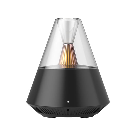 Conical Aromatherapy Humidifier - Quiet Essential Oil Diffuser for Home Use, Enhances Air Quality and Decor, Ideal for Bedroom and Office Black