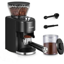 Conical Burr Coffee Grinder, Electric Adjustable Burr Mill with 35 Precise Grind Setting for 2-12 Cup, Black