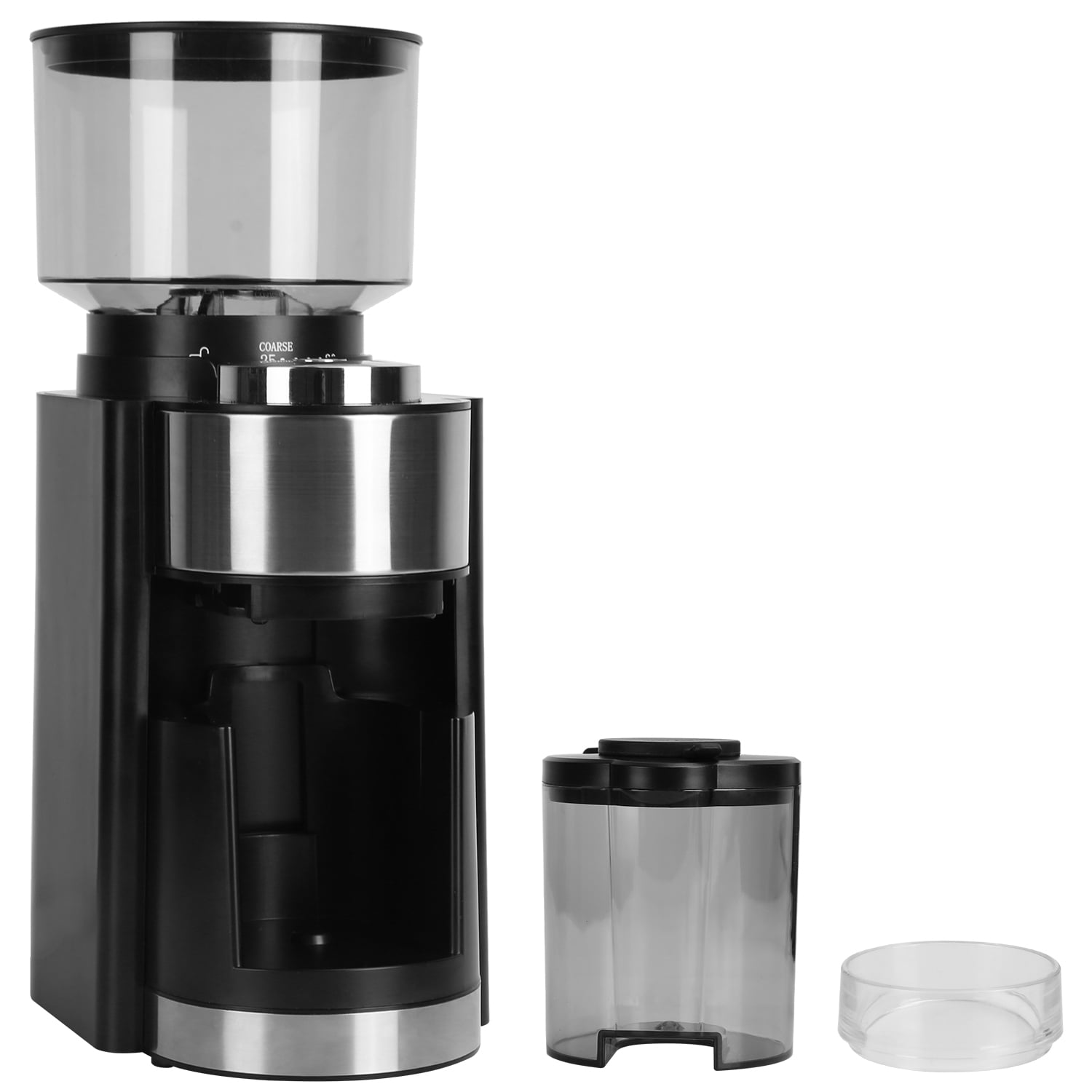 Conical Burr Coffee Grinder, Electric Espresso Coffee Bean Grinder for Home, 25 Precise Grind Settings, for Drip Percolator French Press Espresso Cold Brew Pour Over, Black