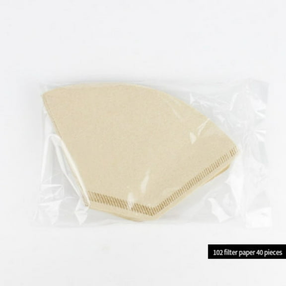 Conical Coffee Filter Paper | 100-Pack | Thickened Wood Pulp | Fan Shape for Even Extraction | Compatible with American & Hand Drip Coffee Makers