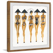 Conical Hat Fashion Framed Painting Print