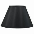 thumbnail image 1 of Conical Lamp Shade,Faux Silk, 8" Top, 16" Bottom, 10" Slant Black, 1 of 5