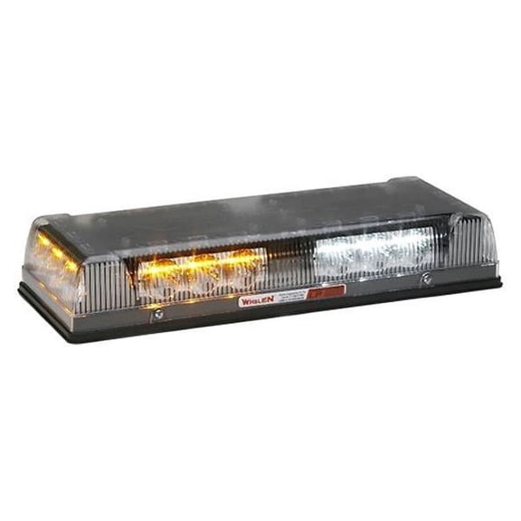 Conical Permanent Mini Light Bar - Amber & White