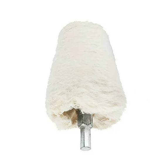 Conical Polishing Pad for Wheels - Cotton Fabric, Reusable, Power Drill Compatible - for Car, Boat, and Motorcycle Rim Cleaning