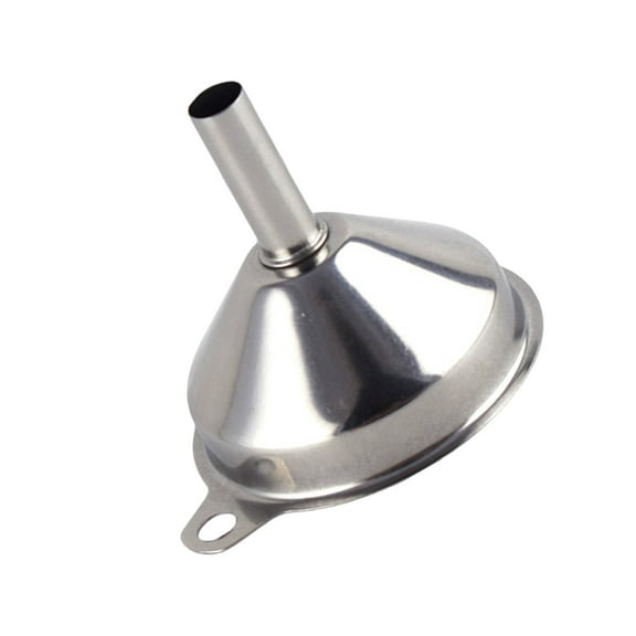 Conical Stainless Steel Funnel with Hole Efficient Wide Mouth Liquids Transfer Accessories Kitchen Gadget