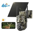 thumbnail image 1 of Conico 4G LTE Cellular Trail Camera Solar Powered, No WiFi Game Camera, 4MP PTZ 360° Deer Camera with Night Vision, Wireless Wildlife Camera for Hunting Farm Land, 1 of 13