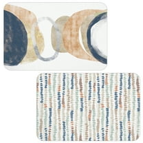 Conimar Blue Abstract Reversible Flexible Plastic Placemat