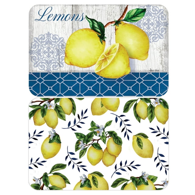Conimar Lemons Reversible Flexible Plastic Placemat